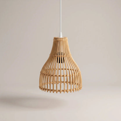 Edika bamboo kitchen pendant light, packshot | Wickleigh