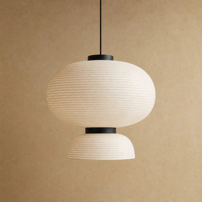 Odnell rice paper pendant light, packshot of the Ø 70 cm sphere | Wickleigh