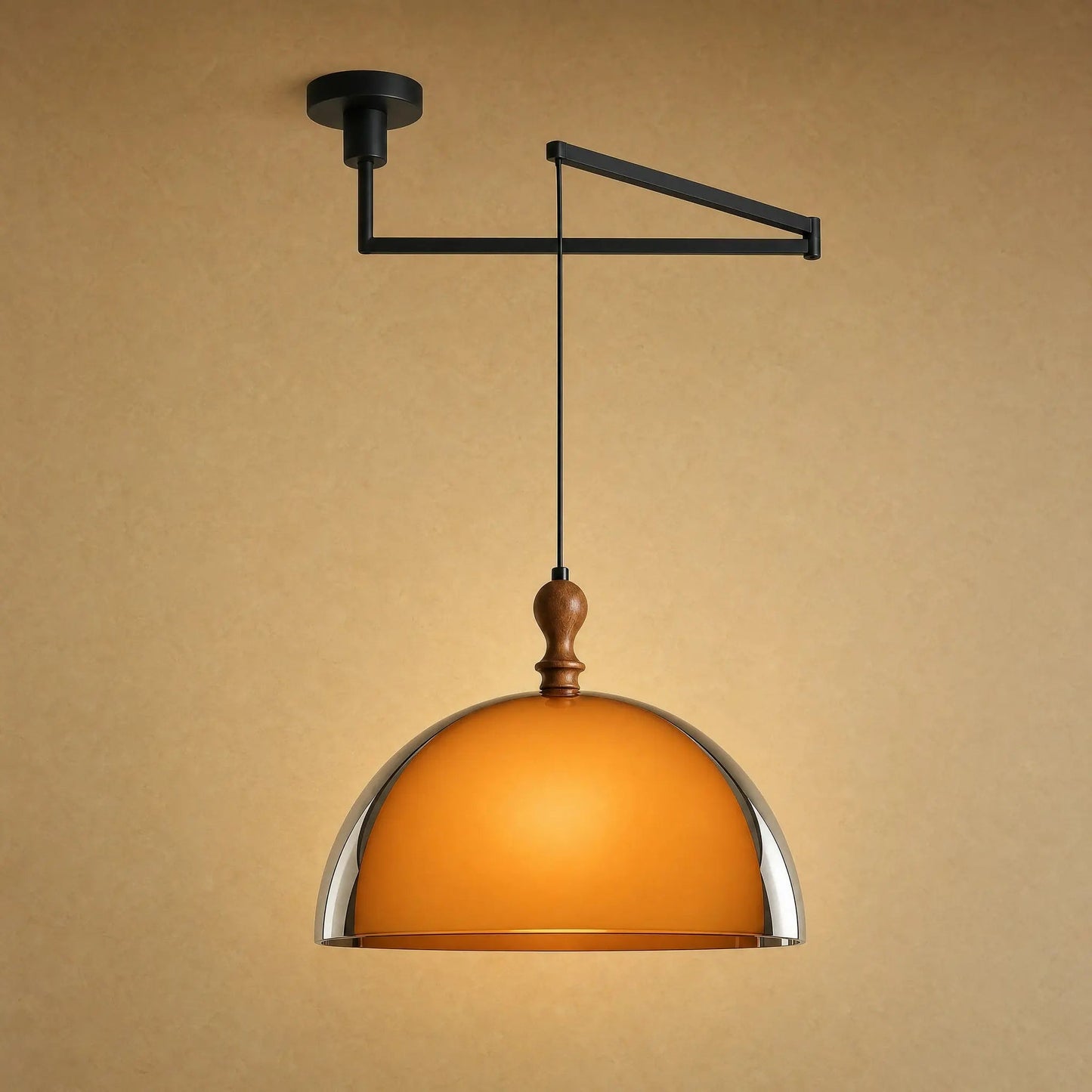 Vigin dining room pendant light, articulated arm model adjustable to 350 degrees | Wickleigh
