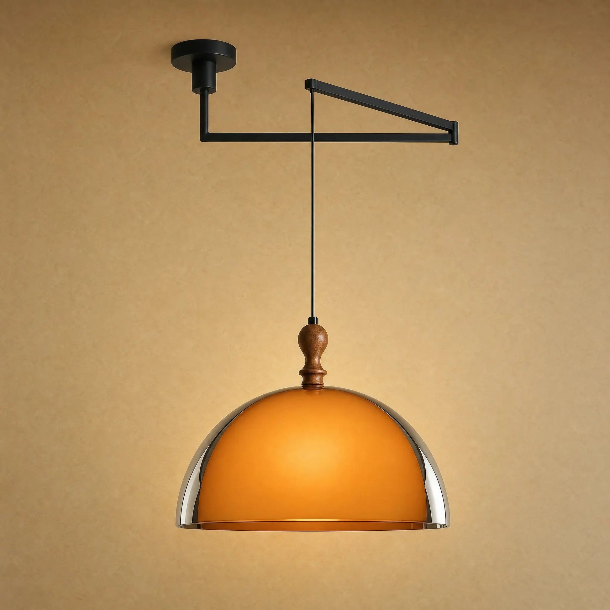 Vigin dining room pendant light, articulated arm model adjustable to 350 degrees | Wickleigh