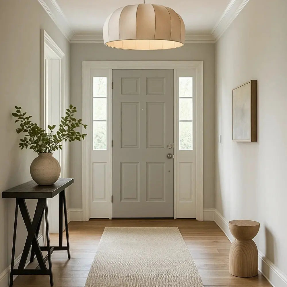 Tilva boho pleated silk pendant light, packshot | Wickleigh