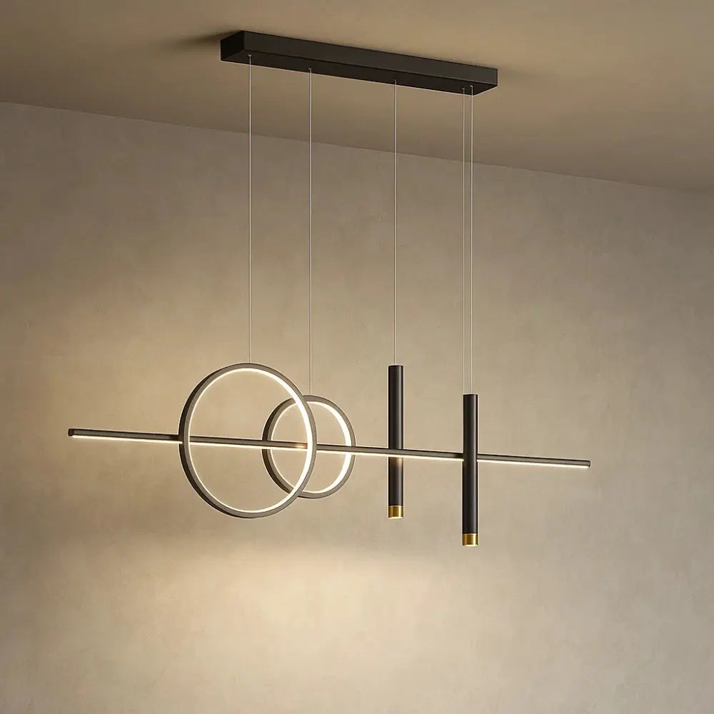 Edova LED pendant light, Type C, three colours without remote, black | Wickleigh