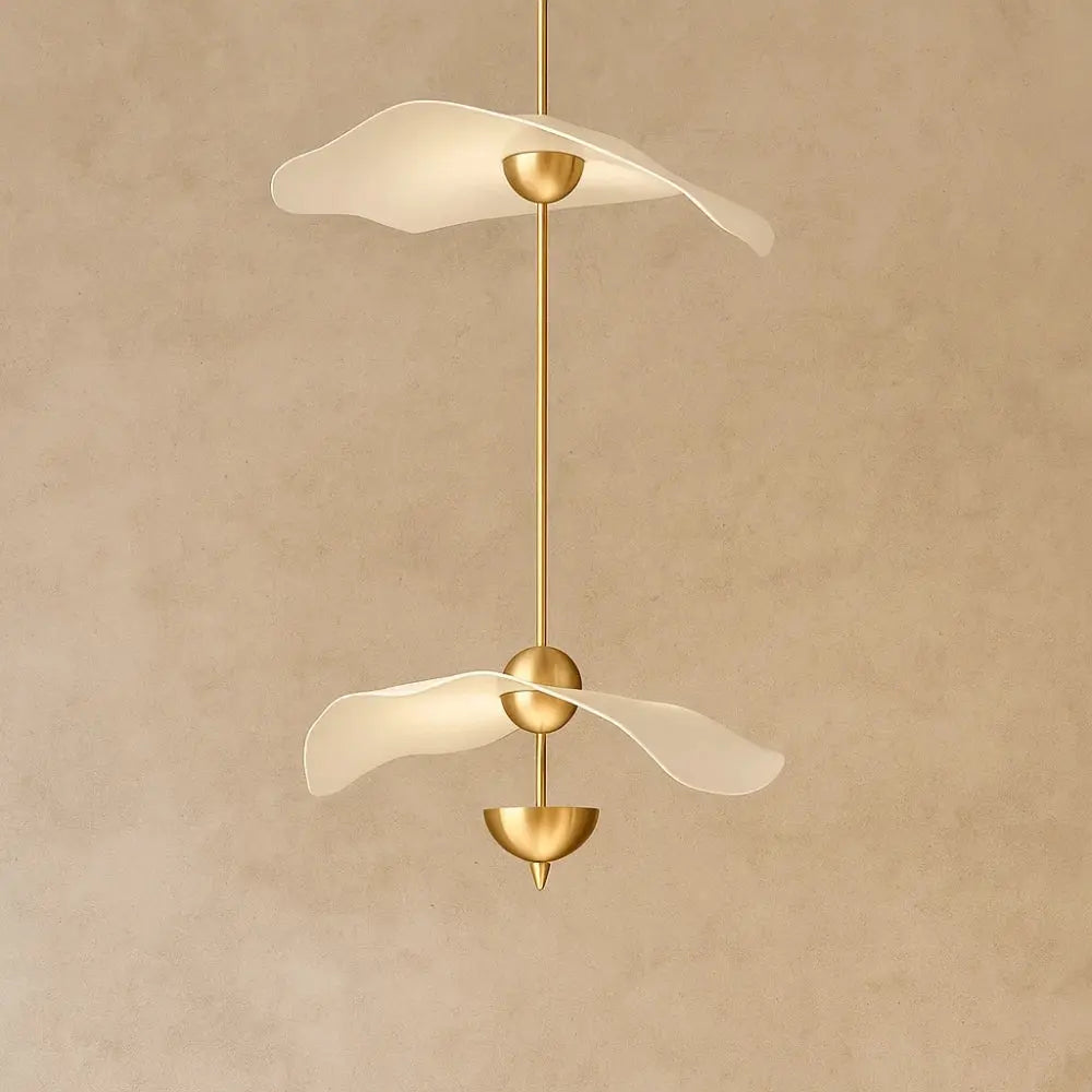 Dagen Italian design pendant light, double heads, cool white | Wickleigh