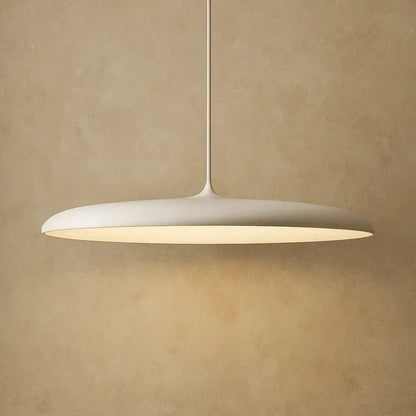 Wynna industrial pendant light, white, remote colour-changeable, 40cm, packshot | Wickleigh