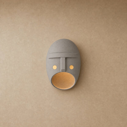 Faelin wall light, Headband design in grey matte resin | Wickleigh