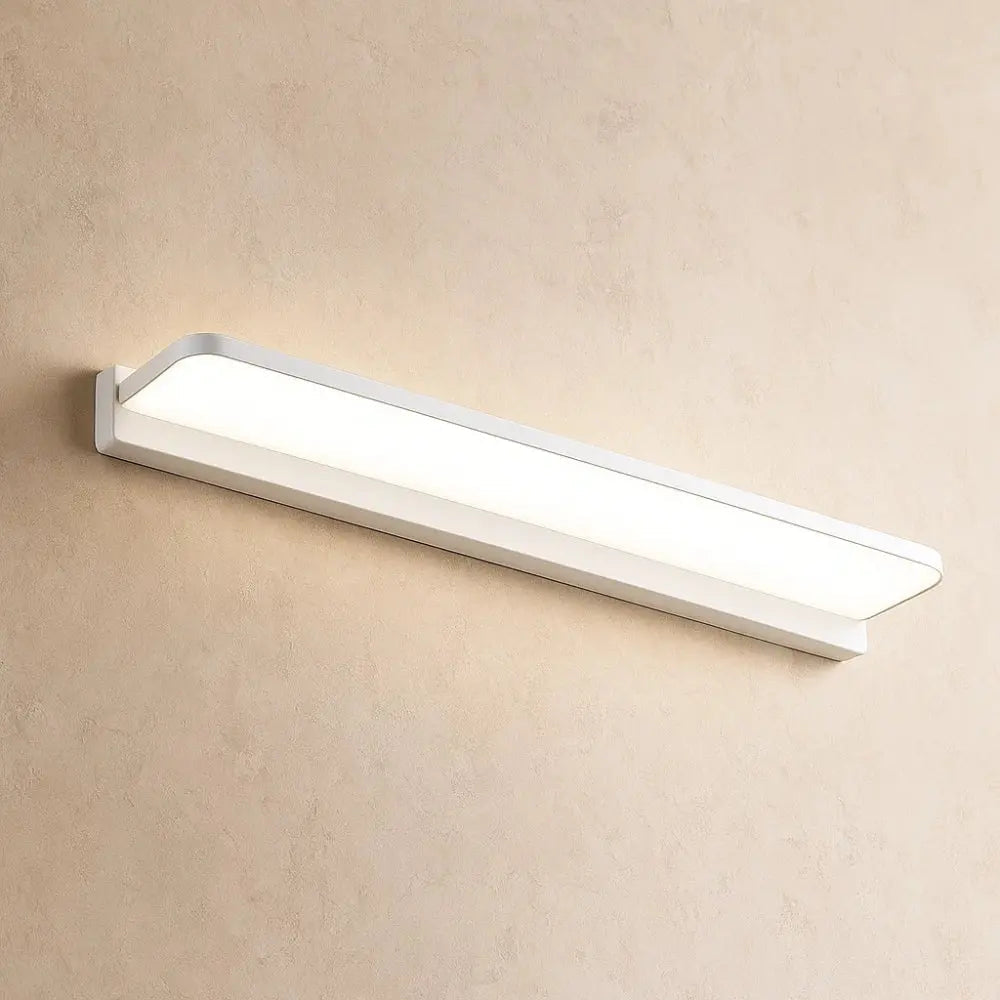 Ennin bathroom wall light, cool white, white finish, 112cm 24W | Wickleigh