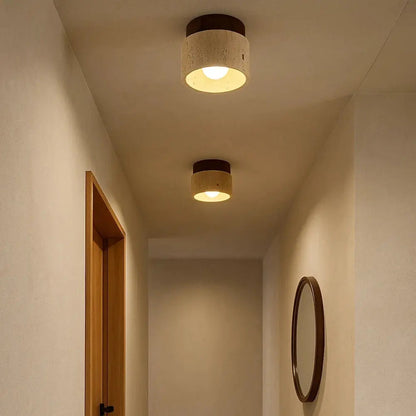 Idara travertine wall light, packshot | Wickleigh