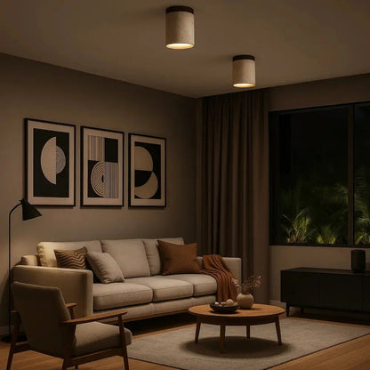 Idara travertine wall light, packshot | Wickleigh