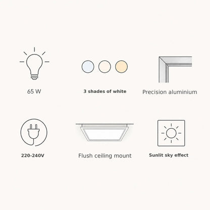 Wyrren flush ceiling light key features