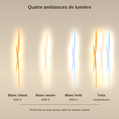 The four light temperatures of the Frena crystal wall light | Wickleigh