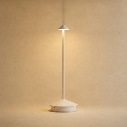 Virren cordless table lamp in white | Wickleigh