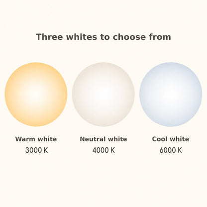 Ylron white wing pendant light colour temperature guide