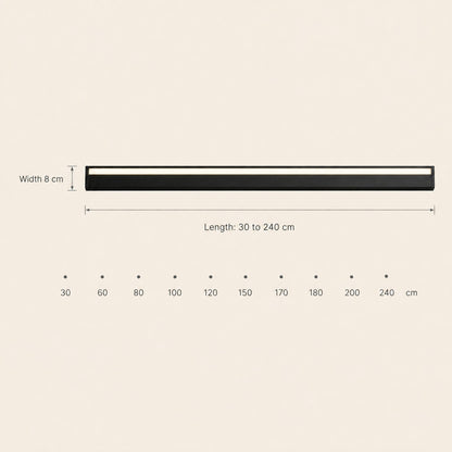 Dovlin outdoor LED wall light size guide