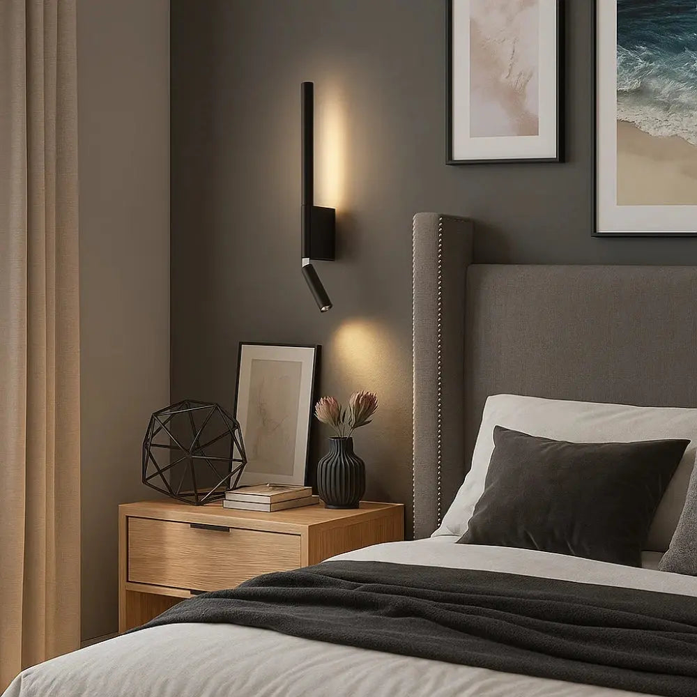Asvin reading wall light, rotating arm | Wickleigh