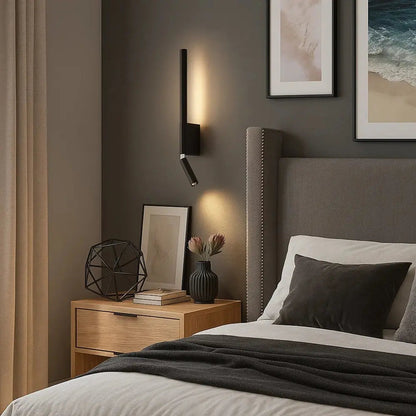 Asvin reading wall light, rotating arm | Wickleigh