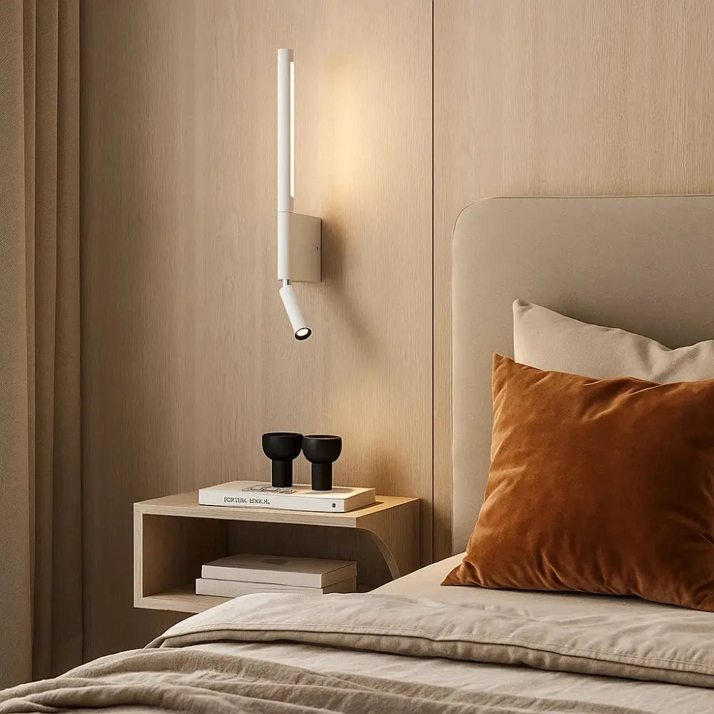 Asvin reading wall light, rotating arm | Wickleigh
