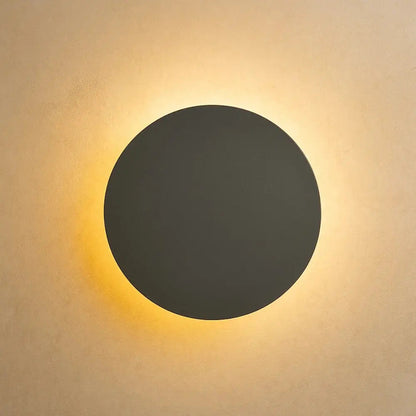 Sigen round wall light, grey, Ø 20cm | Wickleigh