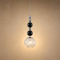 Black Beads Crackled Ø 15 cm