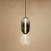 2 Beads - Smoked And Cream (H 37 cm)