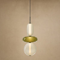 3 Beads - Olive Pebble And Cream (H 39 cm)