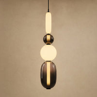 4 Beads - Black Ball And Smoked (H 69 cm)