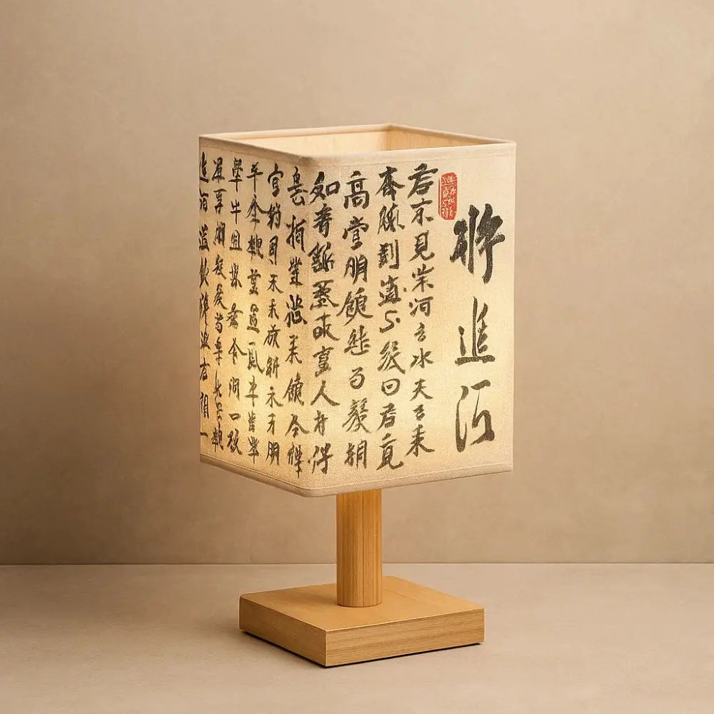 Sanne Japanese-style table lamp, Edo pattern | Wickleigh