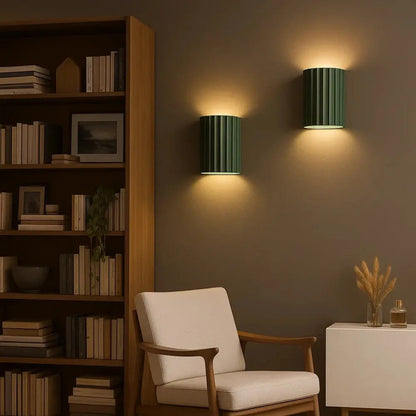 Nelra sculpted resin wall light | Wickleigh
