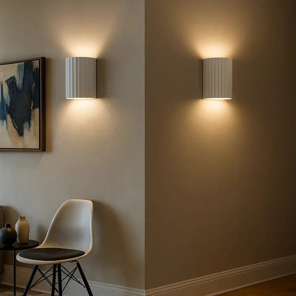 Nelra sculpted resin wall light | Wickleigh