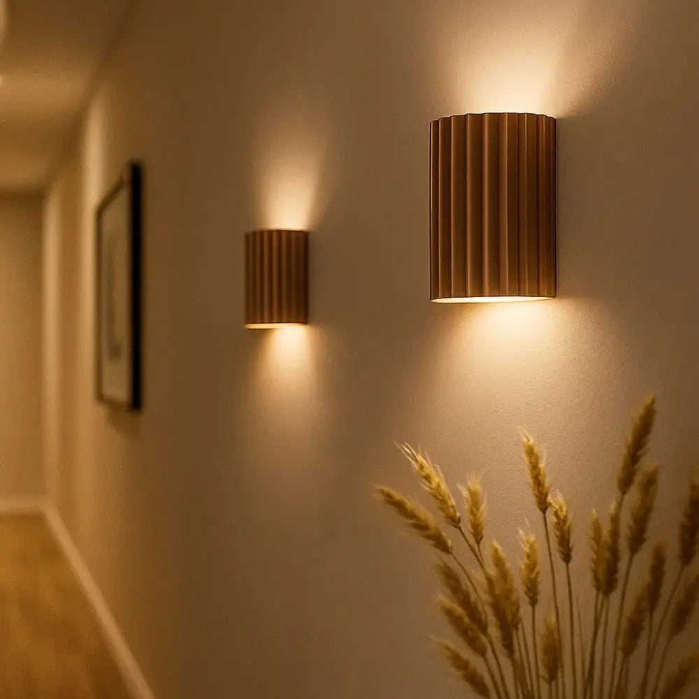 Nelra sculpted resin wall light | Wickleigh