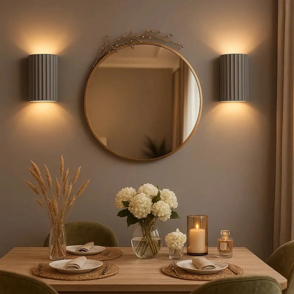 Nelra sculpted resin wall light | Wickleigh
